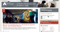 Desktop Screenshot of actualites.musee-armee.fr