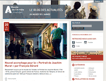 Tablet Screenshot of actualites.musee-armee.fr